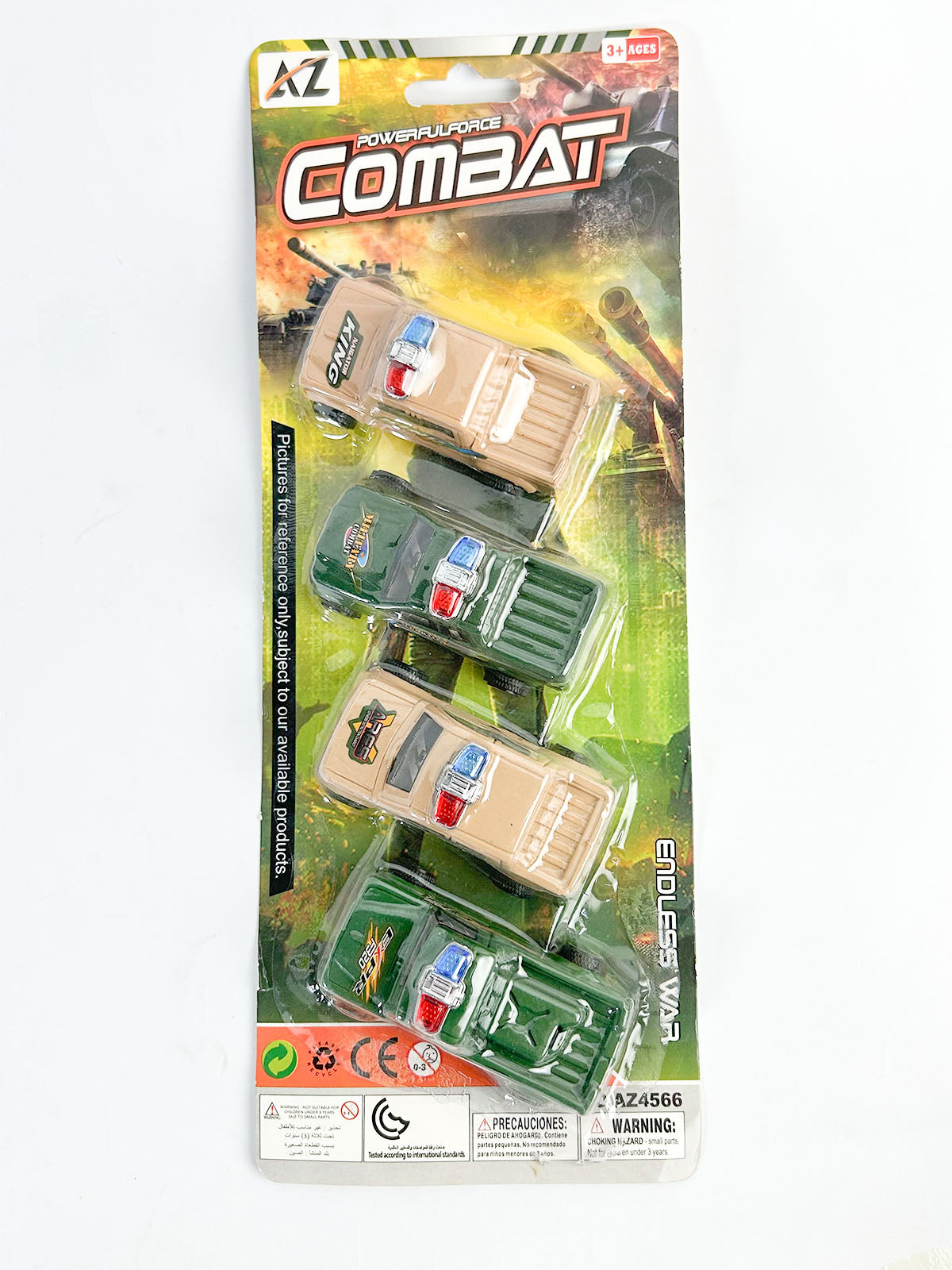 4 Pcs Powerful Force Combat Cars Set