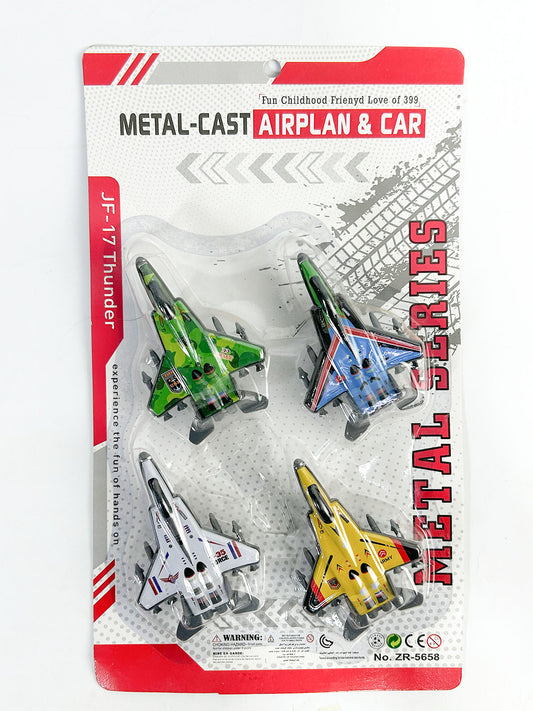 Pack of 4 JF-17 Thunder Metal-Cast Airplanes