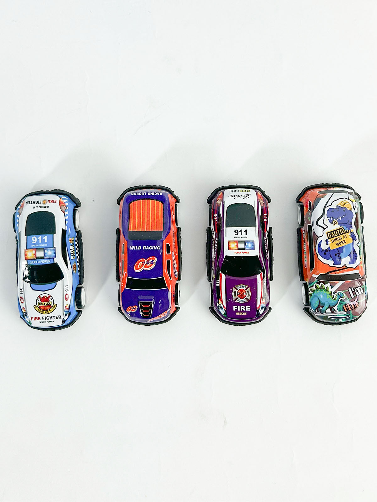 4 Pcs Die Cast Metal Cars For Kids