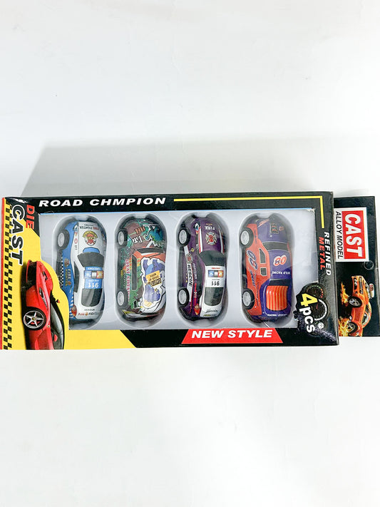 4 Pcs Die Cast Metal Cars For Kids
