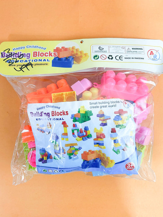 Building Block Playset with Colorful Blocks