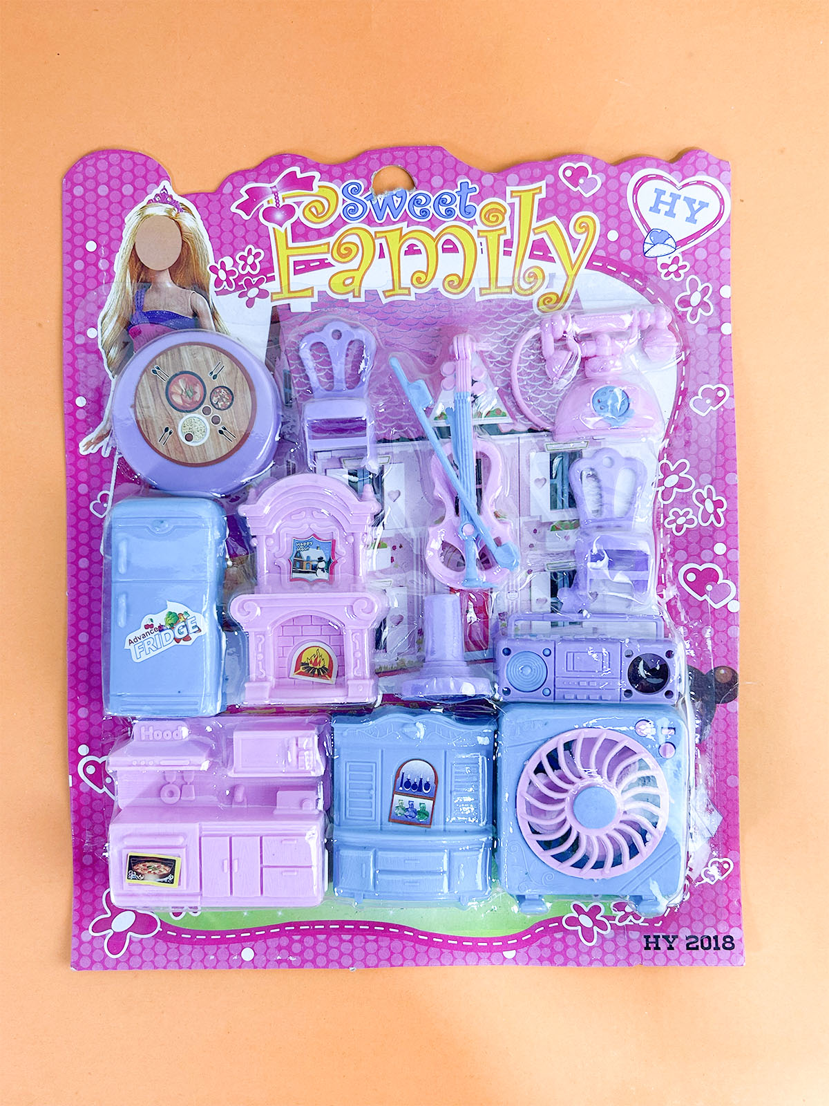 12 Pcs Sweet Family Mini Dollhouse Furniture Toy Set
