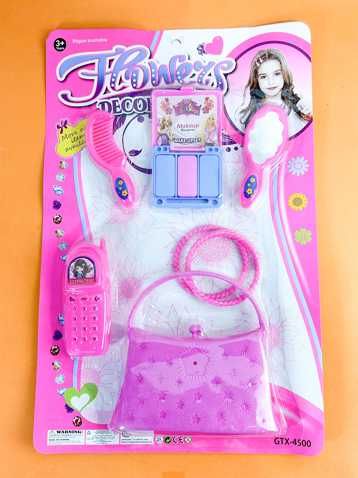 5 Pcs Pretend Makeup Fashional Toy For Girls