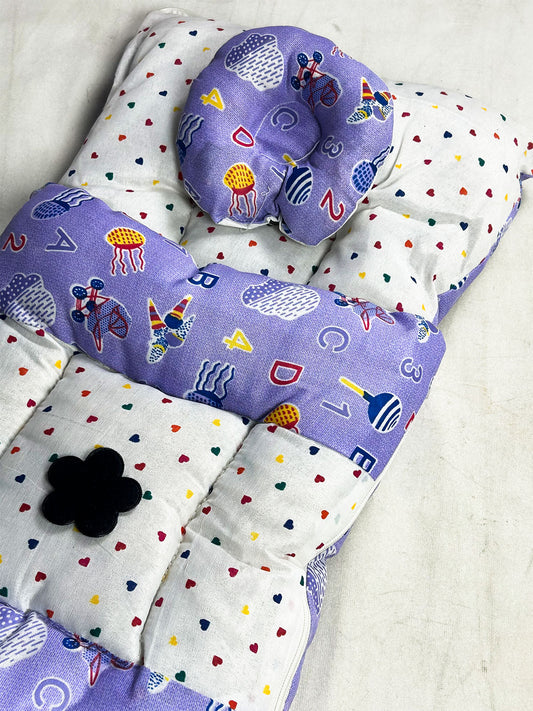 0Mth - 3Mth Purple 2Pcs Gift Set for Newborn NBGS402