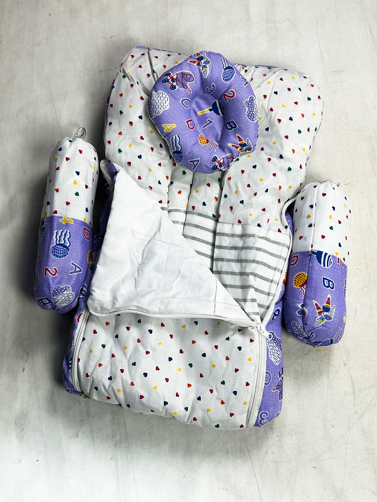 0Mth - 3Mth Purple 4Pcs Gift Set for Newborn NBGS393