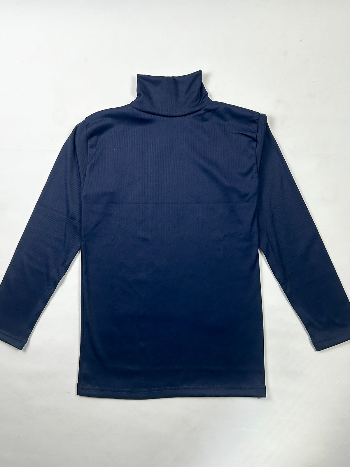 Men's Dark Blue Plain High Neck MH04