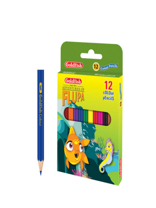 GoldFish Adventures OF Flupa Color Pencils Pack Of 12 PB116