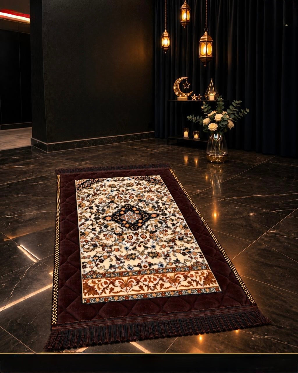 Brown Jae-Namaz / Prayer Mat 70 x 105 Multidesign JAE15
