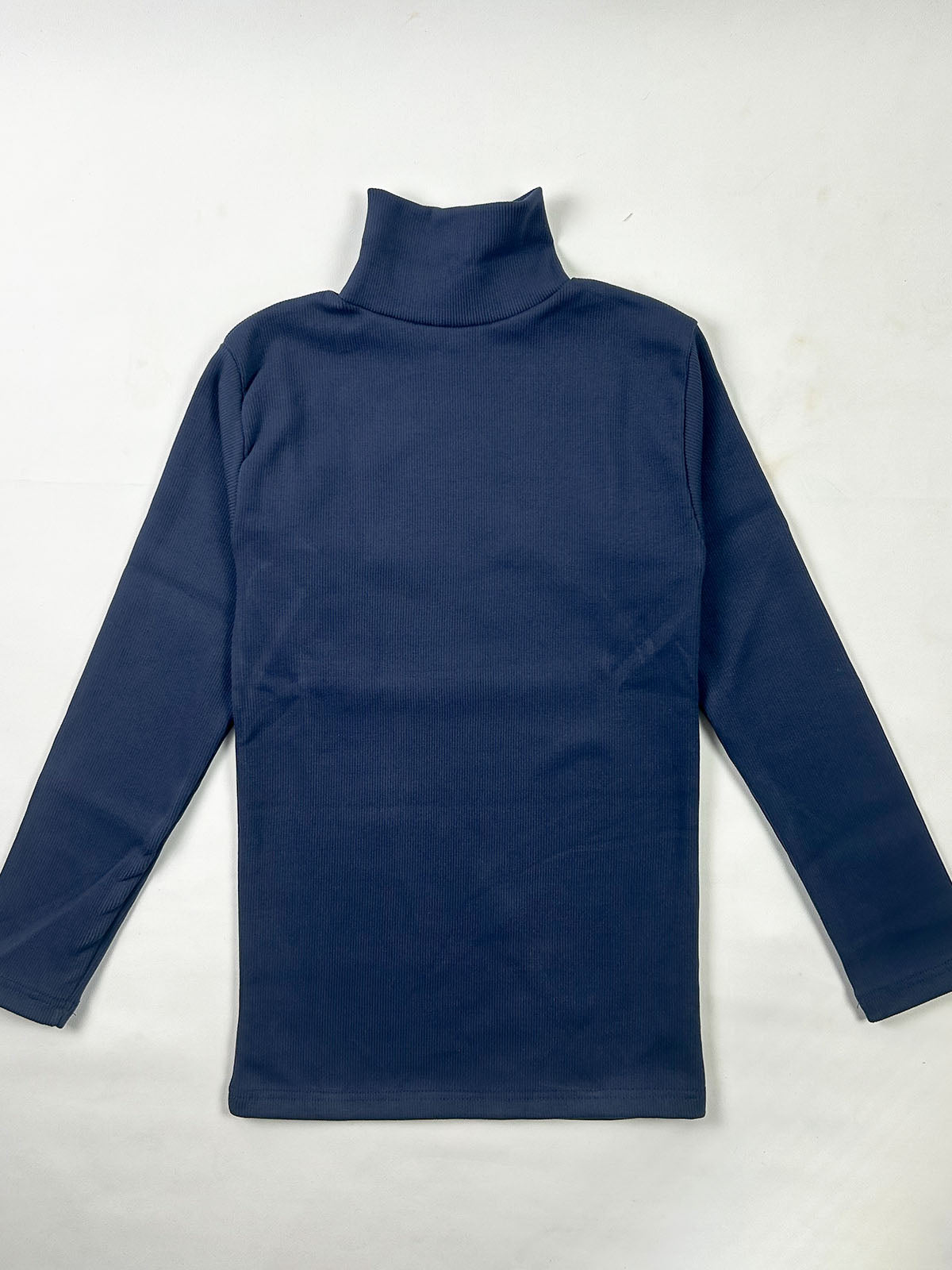 Men's Blue Plain High Neck MH05