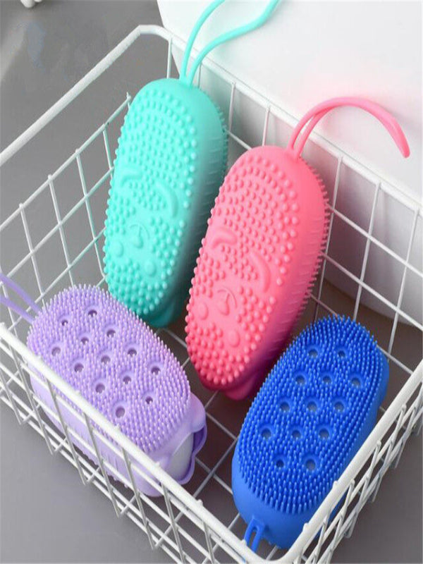 Silicone Bath Body Sponge Body Scrubber Multicolor