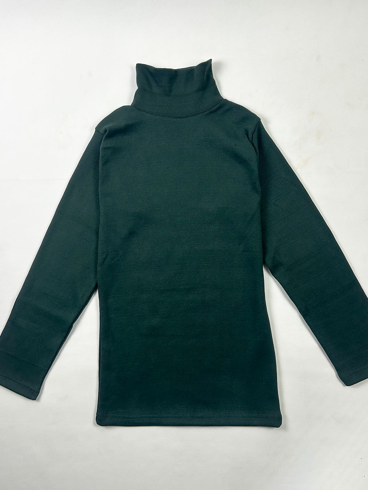 Men's Dark Green Plain High Neck MH06