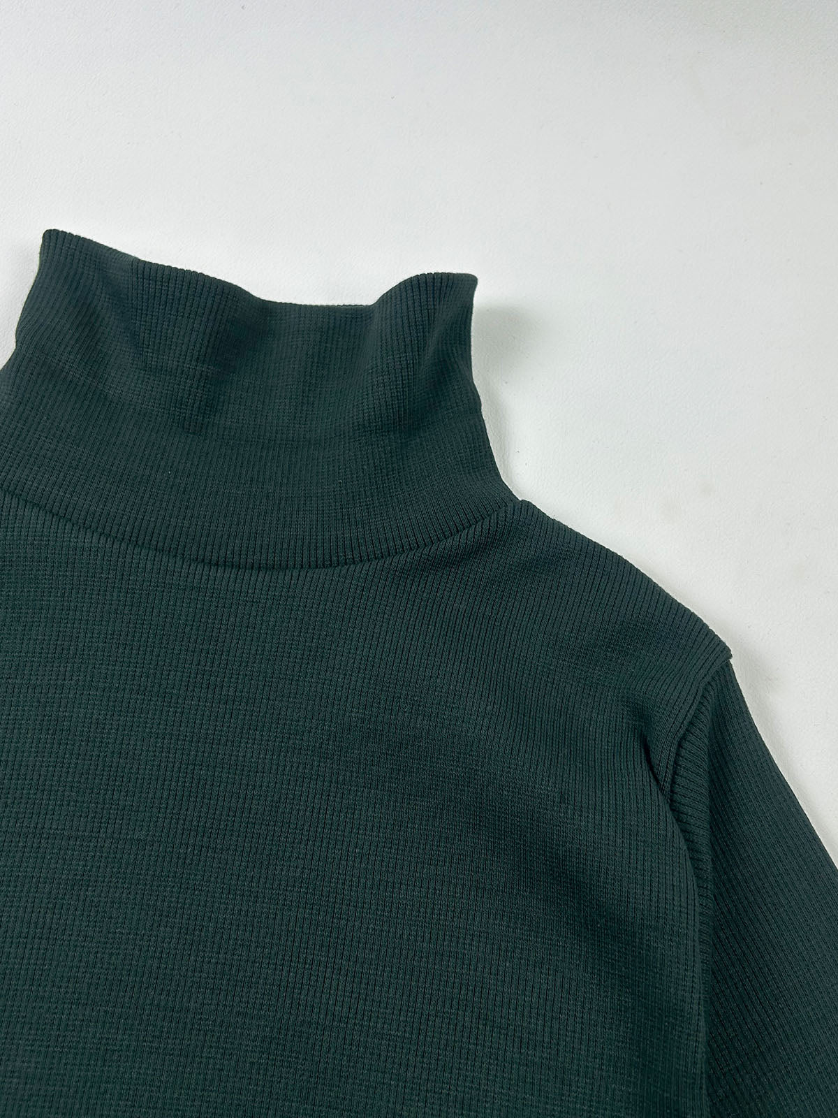 Men's Dark Green Plain High Neck MH06