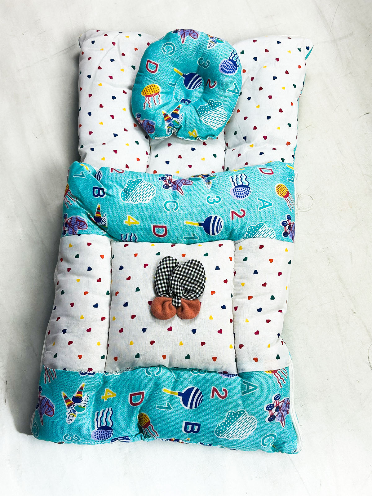 0Mth - 3Mth Light Sea Blue 2Pcs Gift Set for Newborn NBGS403