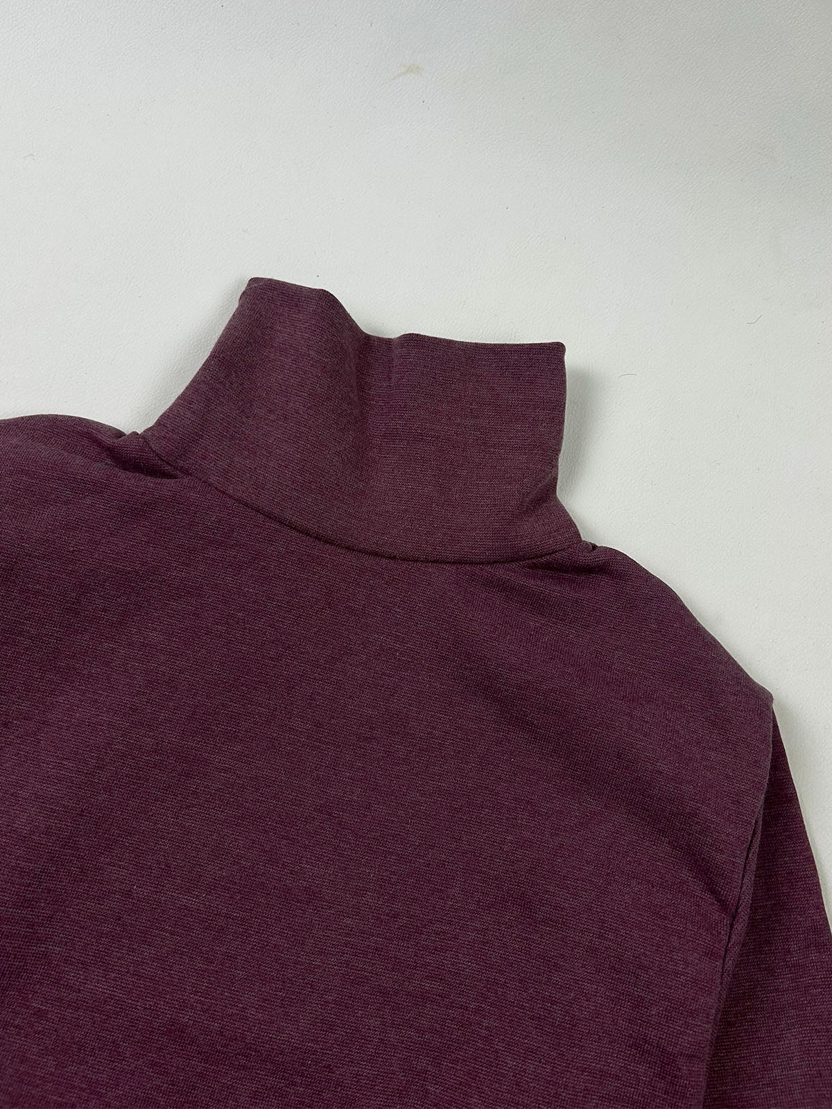 Men's Maroon Plain High Neck MH07