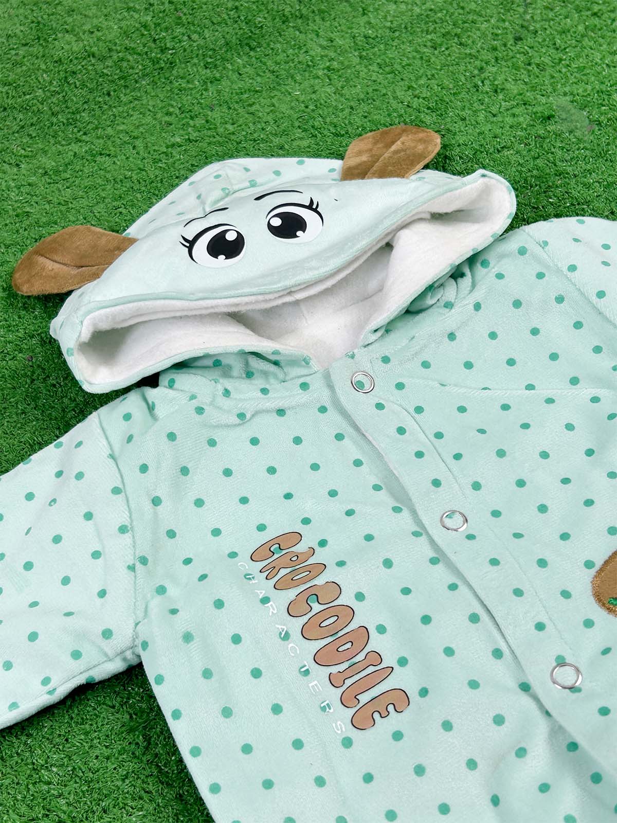 0Mth - 3Mth Fleece Blue Suit For Newborns NBS643