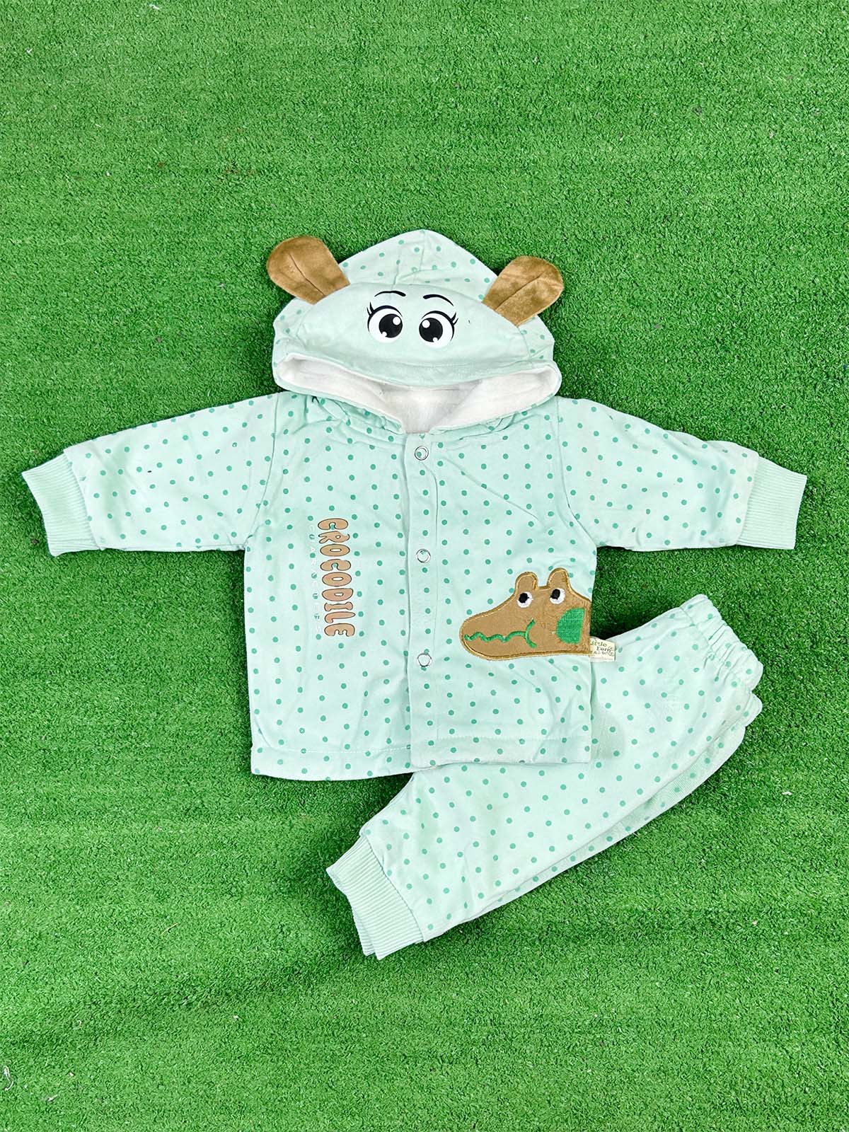 0Mth - 3Mth Fleece Blue Suit For Newborns NBS643