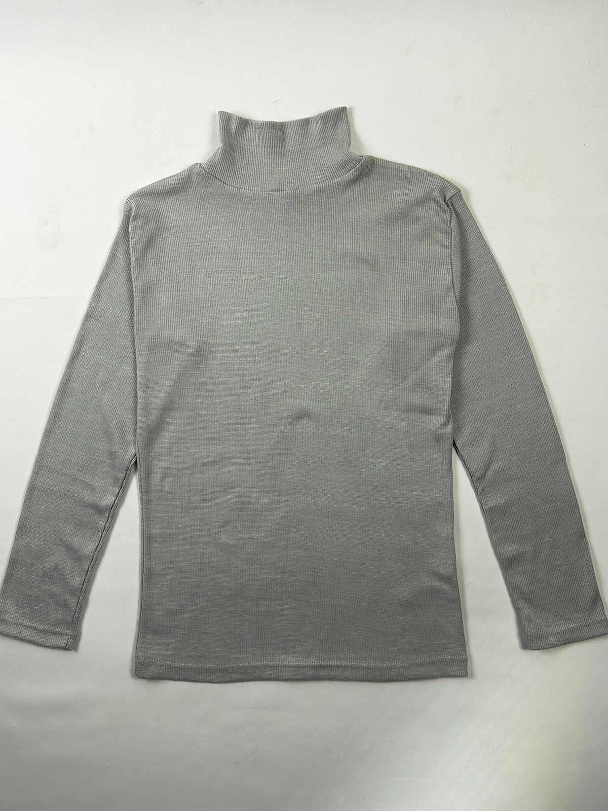Men's Light Grey Plain High Neck MH09