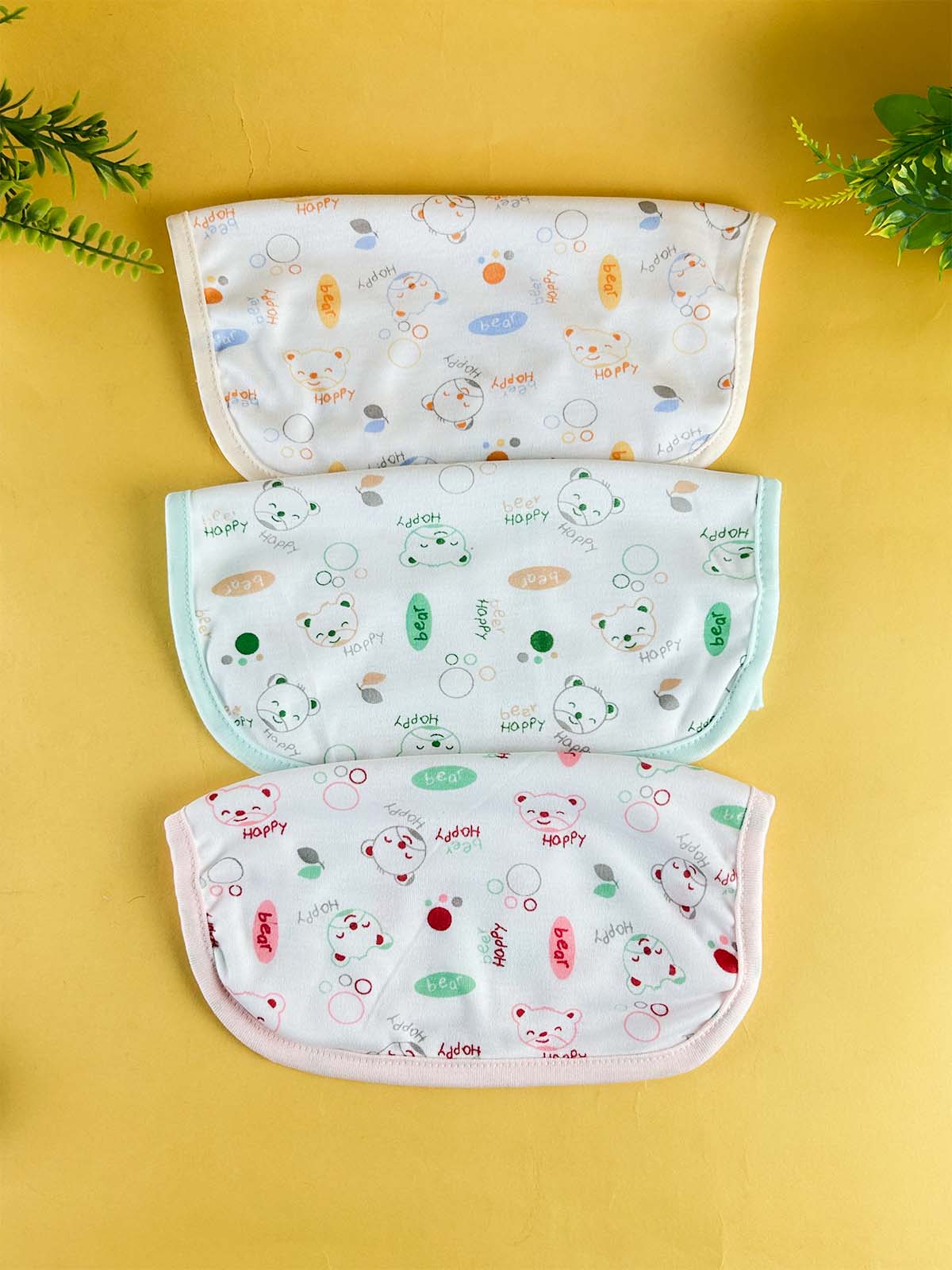 Pack Of 3 Face Towels/Napkins For Newborn D9