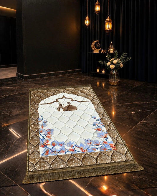 Light Brown Jae-Namaz / Prayer Mat 70 x 105 Multidesign JAE14