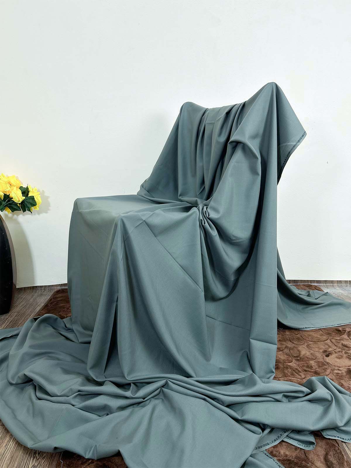 Stump Green Unstitched Kameez Shalwar For Men MUF100