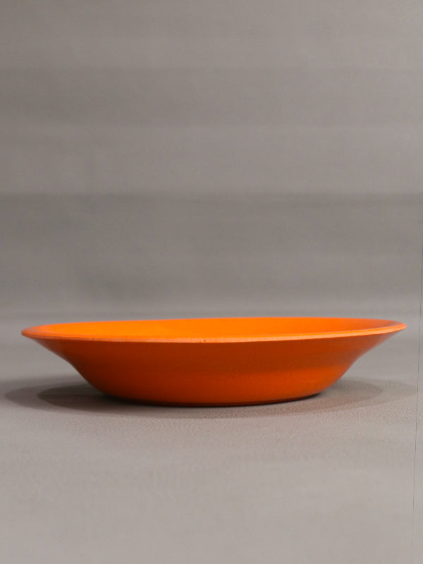 Melamine Double Glazed Plate Orange MP08