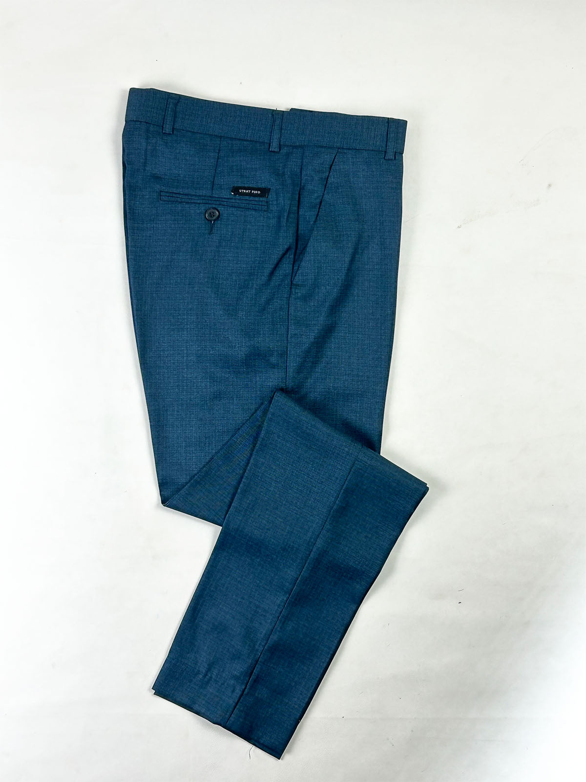 Teal Blue Formal Dress Pant For Men MFP101