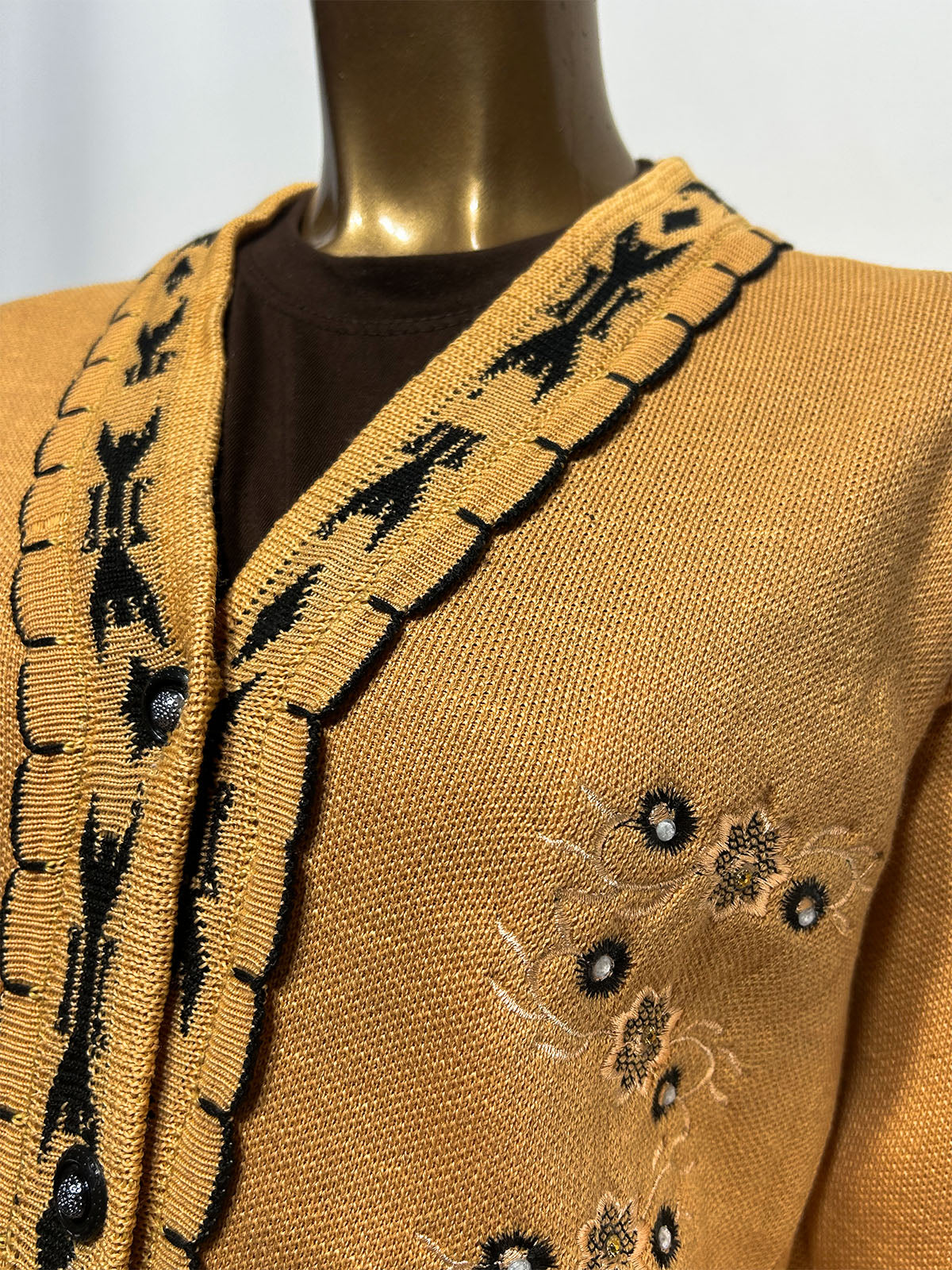 Yellow Full Sleeves Sweater For Women WSW103