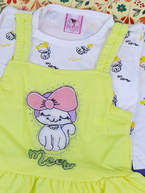 3Mth - 9Mth Meow Yellow Baby Suit For Newborn NBS120