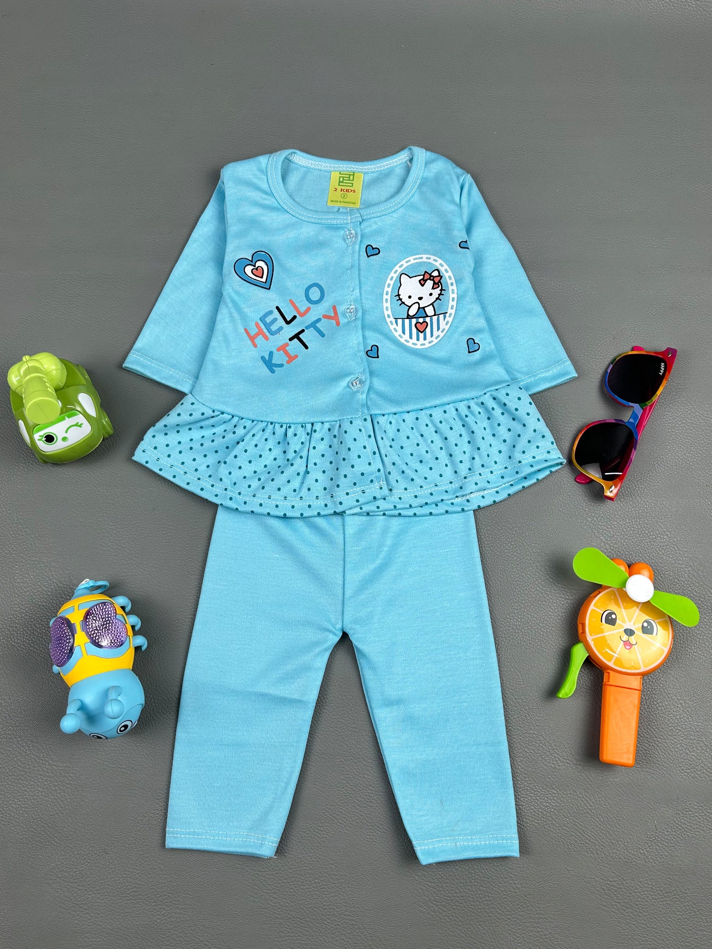 3Mth - 9Mth Kitty Blue Baby Suit For Newborn NBS240