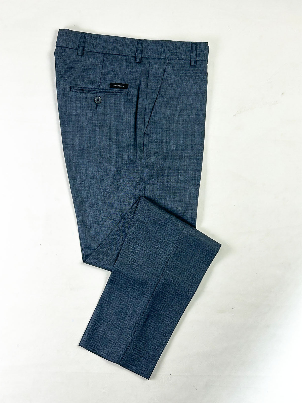 Slate Blue Formal Dress Pant For Men MFP104