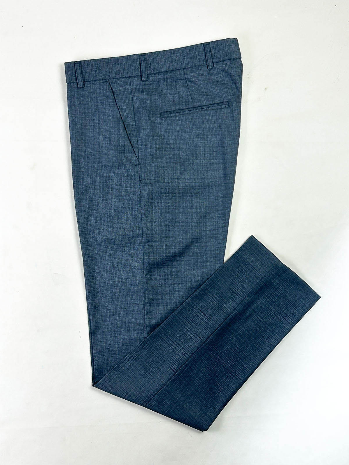 Slate Blue Formal Dress Pant For Men MFP104