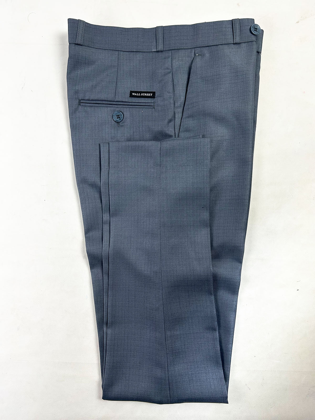 Steel Blue Formal Dress Pant For Men MFP106