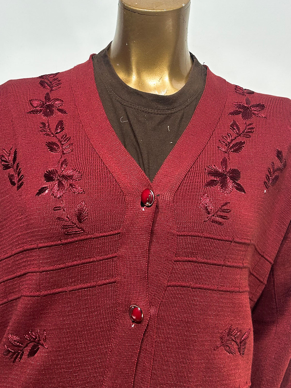 Dark Pink Full Sleeves Sweater For Women WSW107