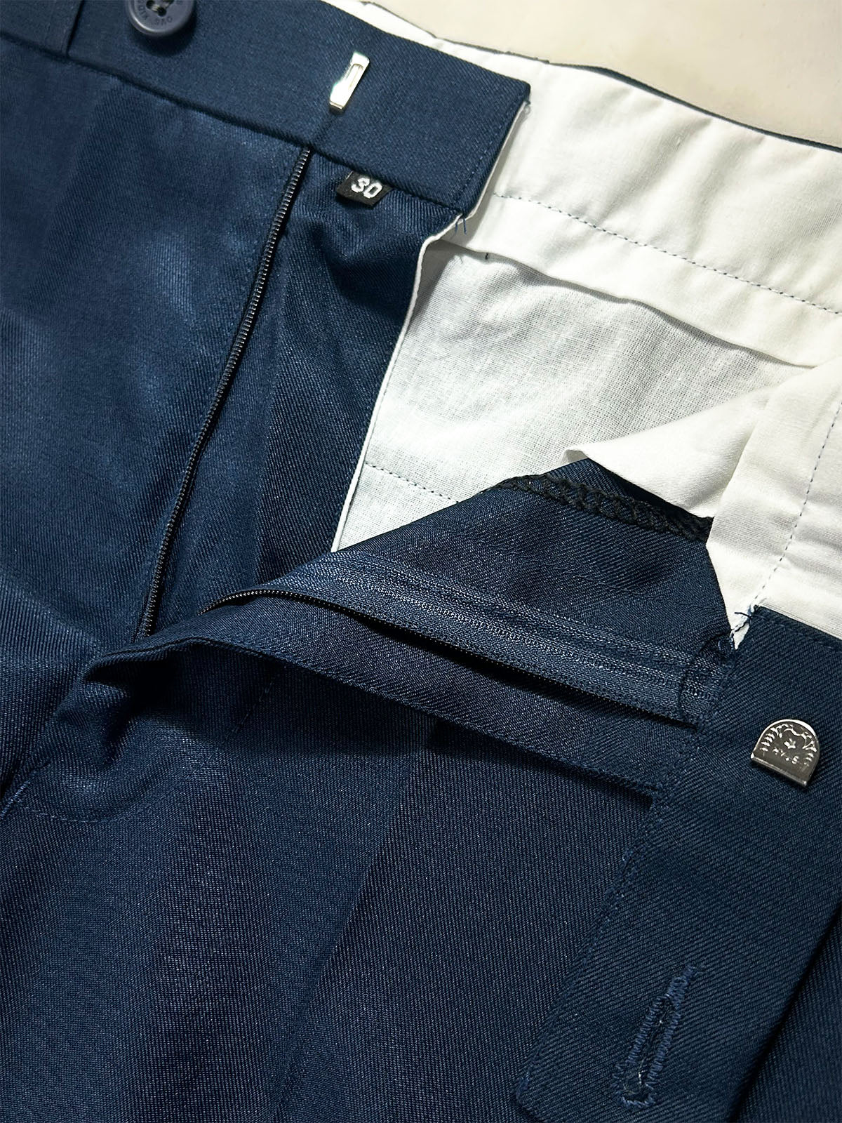 Navy Blue Formal Dress Pant For Men MFP107