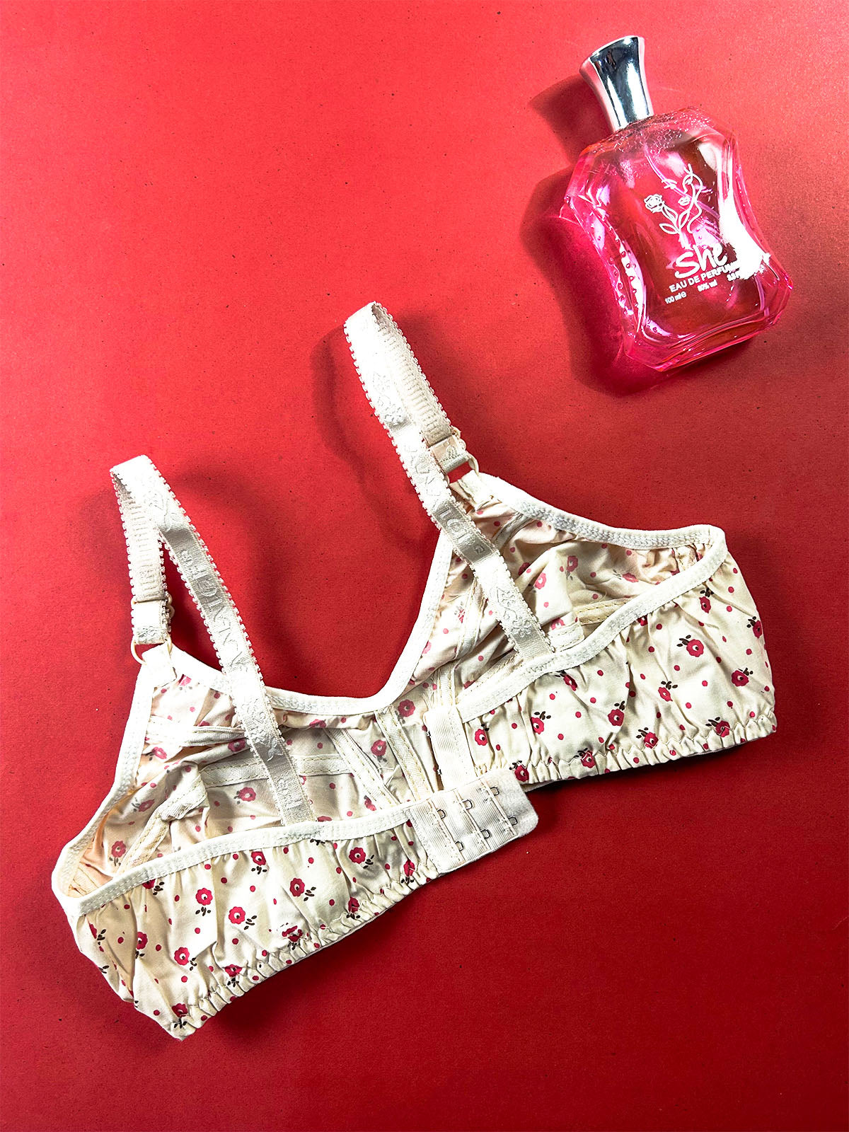 Pack of 2 Soft Cotton Floral Printed Non-Padded Bras for Girls and Women LB107