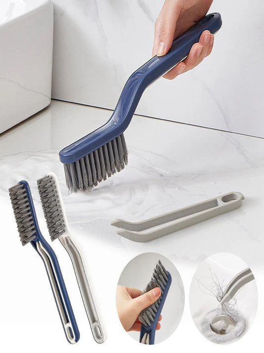 Multicolor Hard Bristle Crevice Cleaning Brush