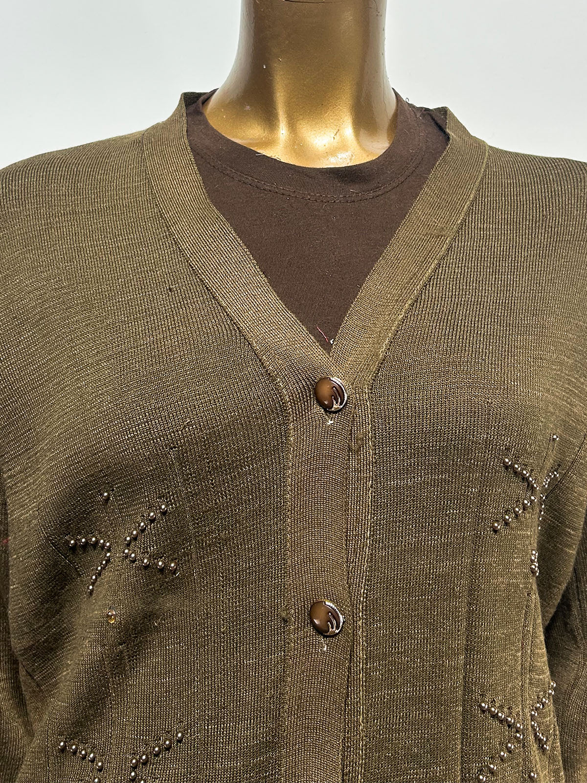 Green Full Sleeves Sweater For Women WSW108
