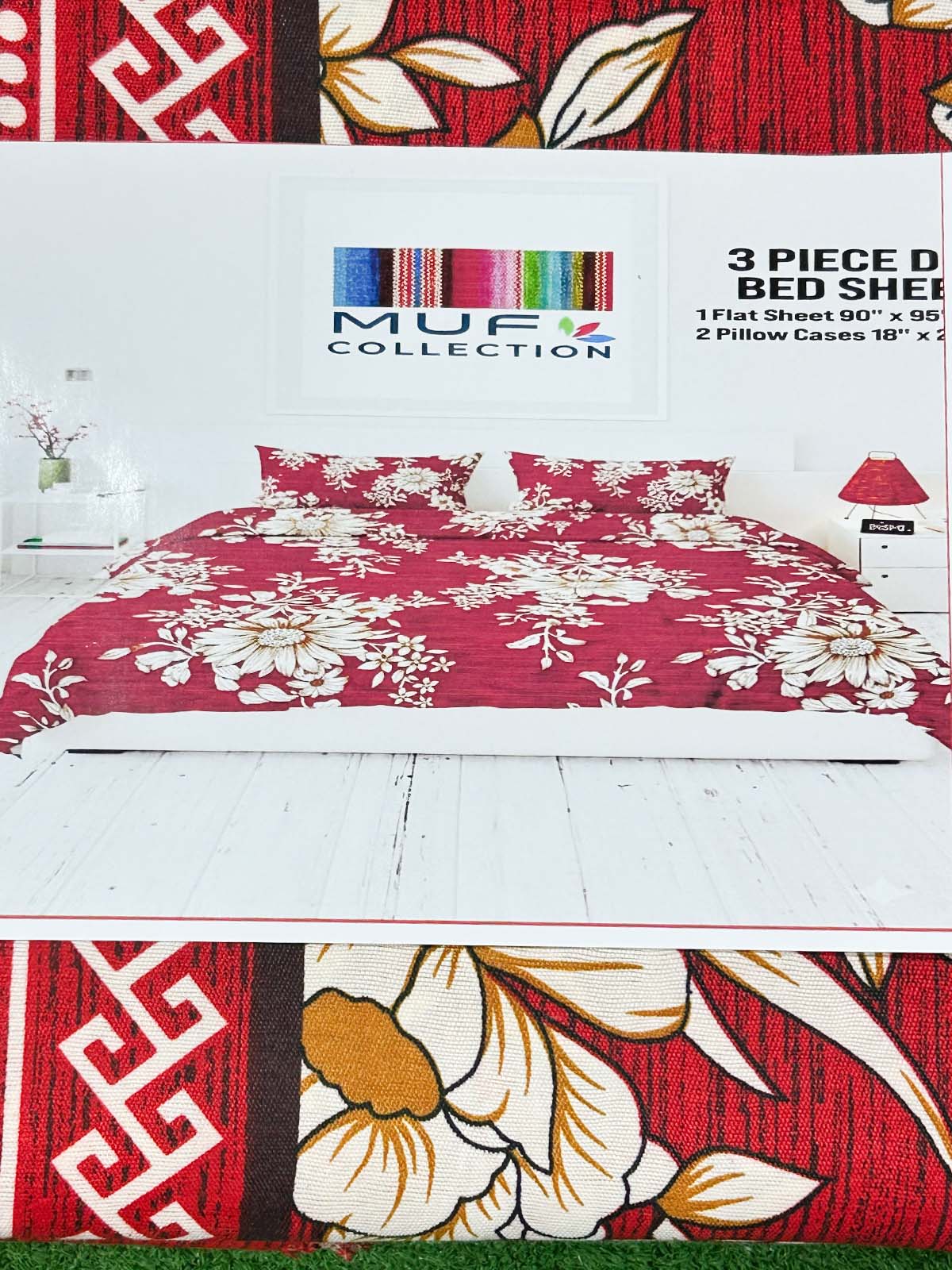 3Pc Double Bed Sheet BS109