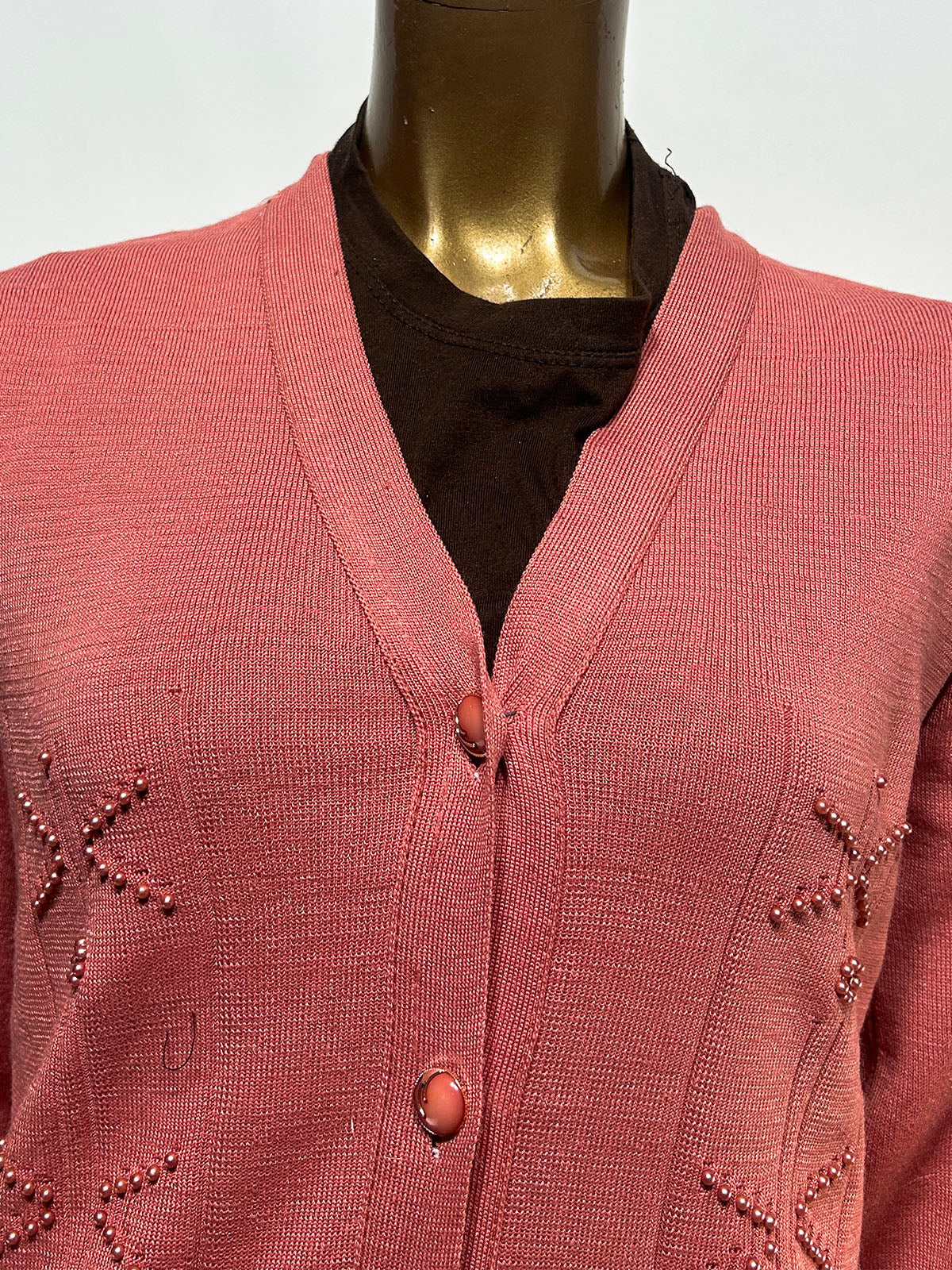 Light Pink Full Sleeves Sweater For Women WSW109