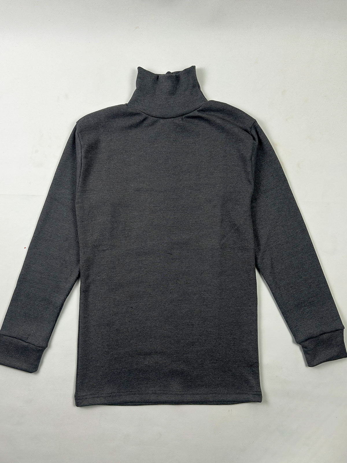 Men's Grey Plain High Neck MH10