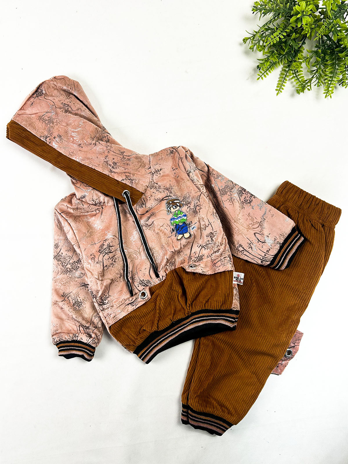 2Yrs - 5Yrs Light Peach Suit For Kids BS848