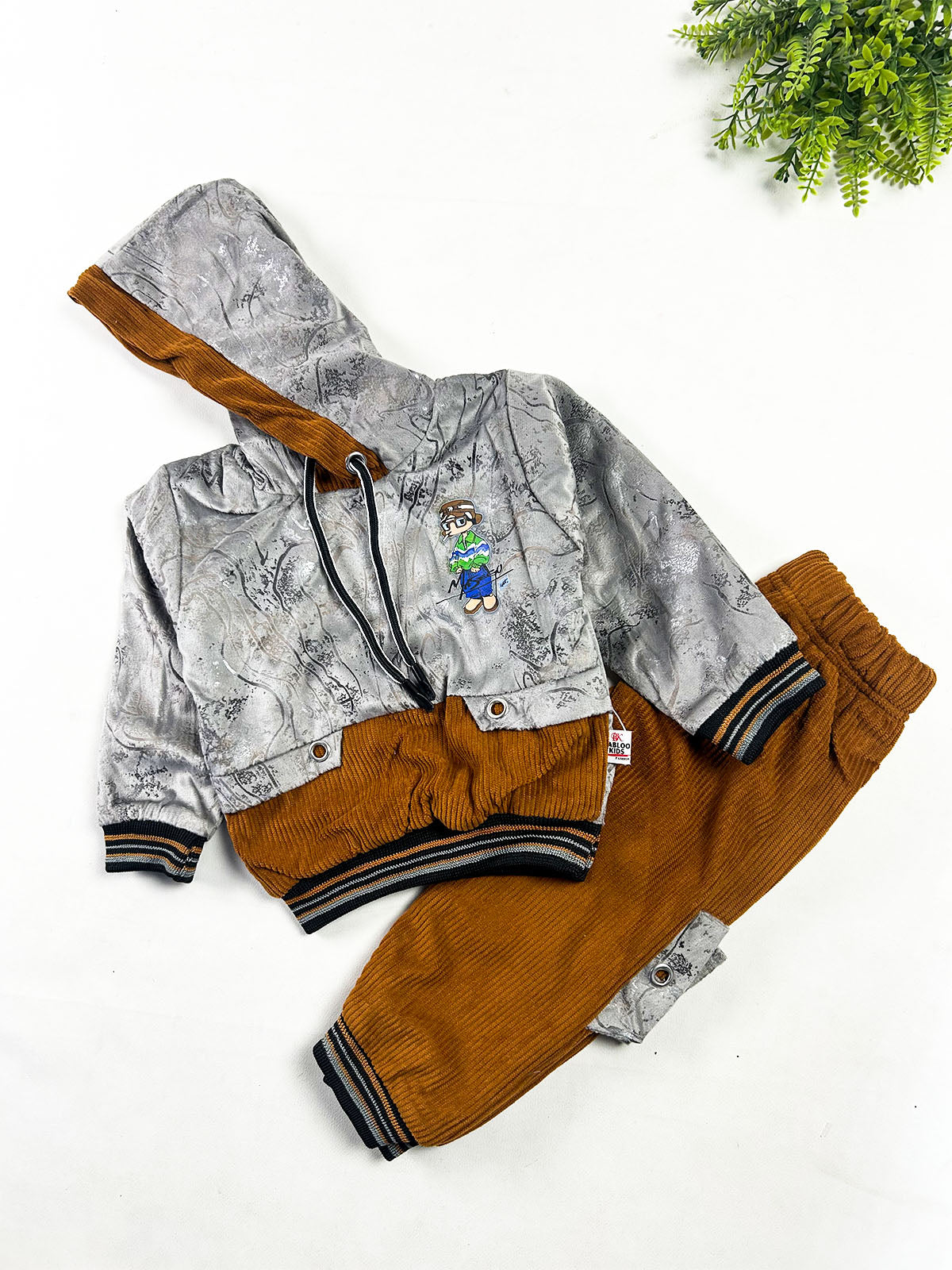 2Yrs - 5Yrs Light Grey Suit For Kids BS850