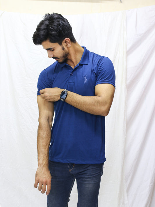 MG Men's Polo T-Shirt Blue