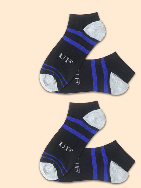 Pack Of 2 Multicolor Ankle Socks for Men MS15