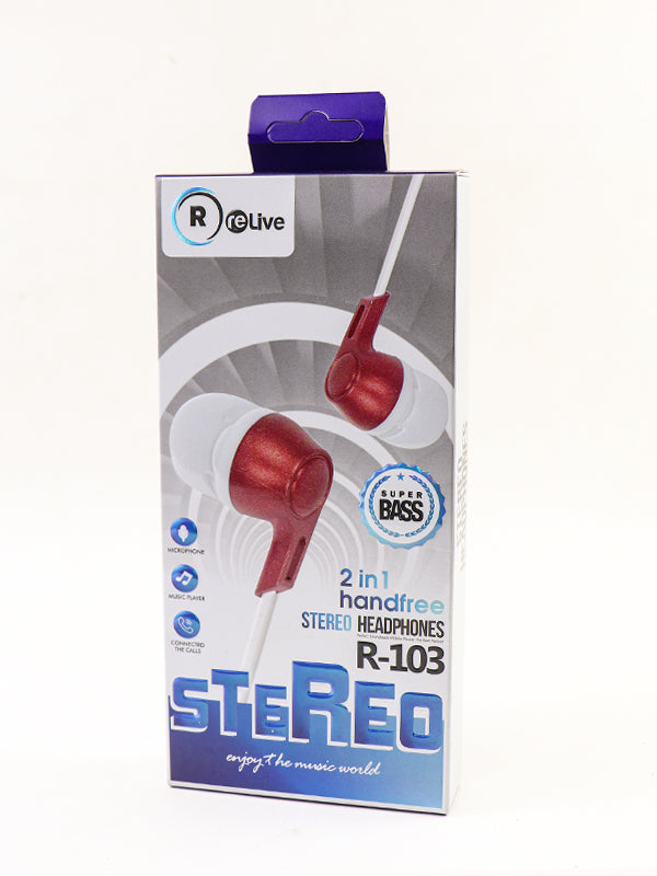 Re-Live Stereo Earphones R-103