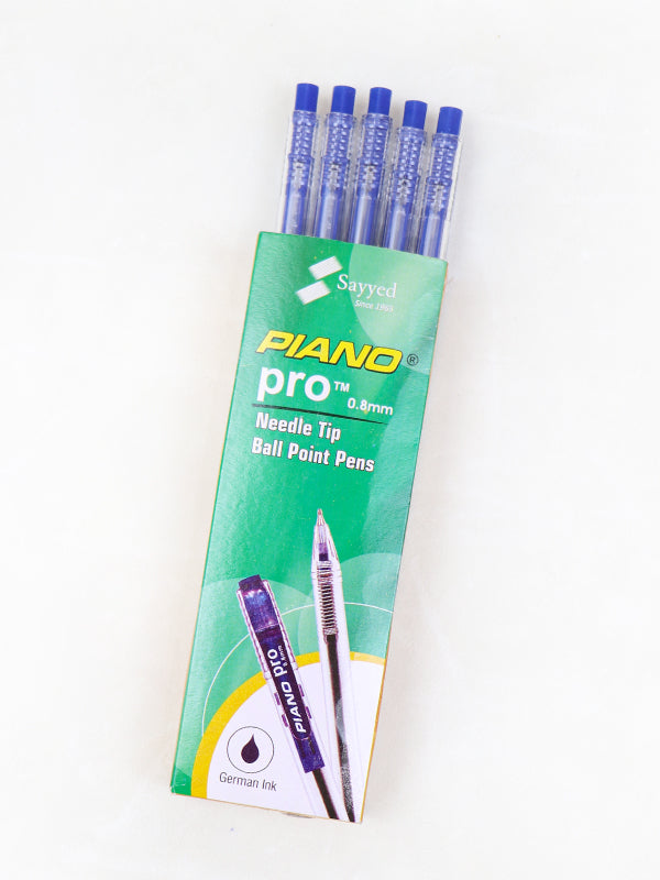 Piano Pro Ball Point Pens 0.8mm - 10Pcs