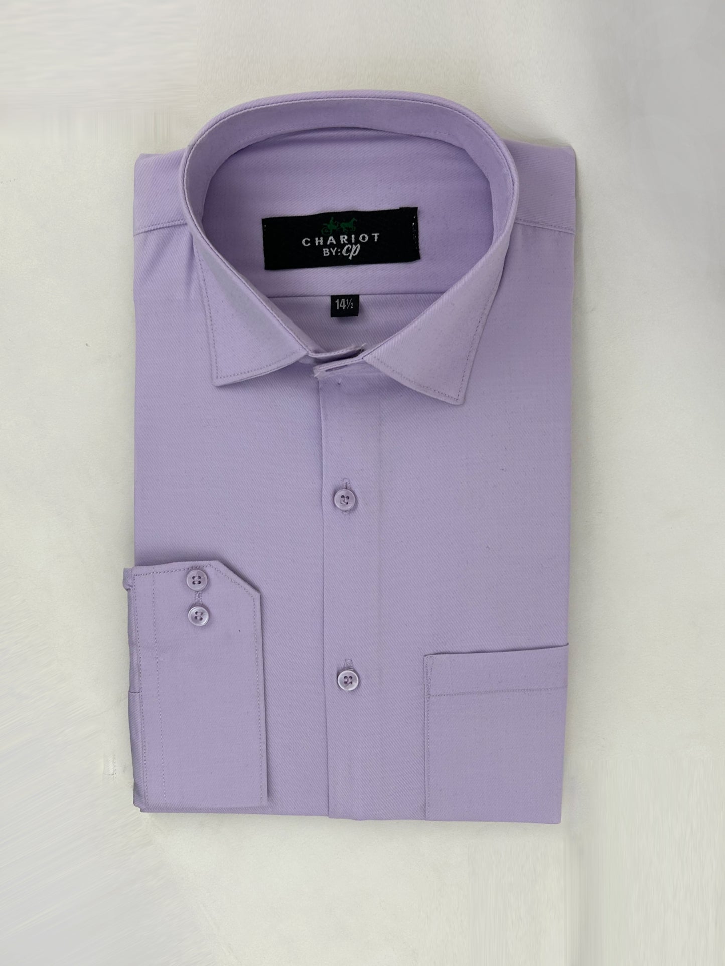 Self Purple Formal Dress Shirt For Men ZH MFS225