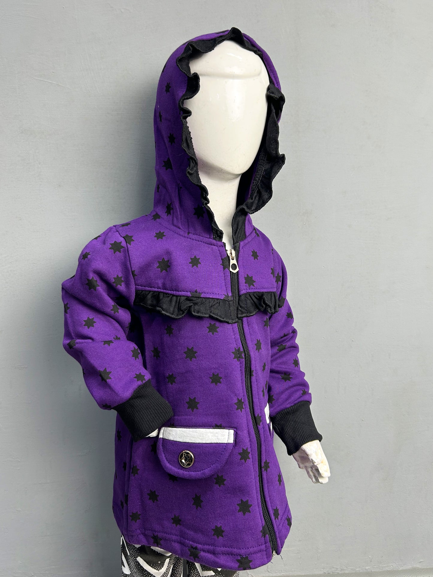 2.5Yrs - 6Yrs Dark Purple Girls Upper/Zipper TB GZU04