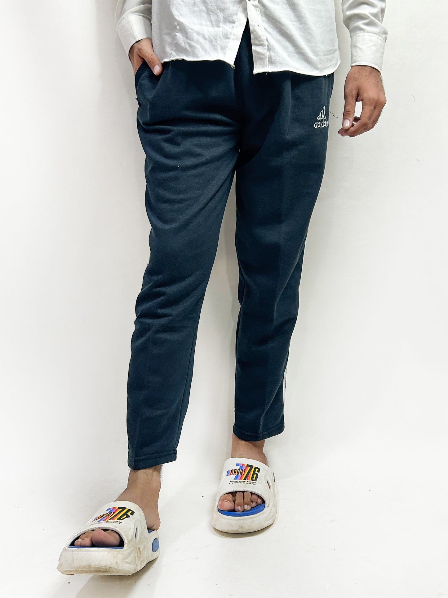 Sea Blue AD Fleece Trouser For Men AH MT117