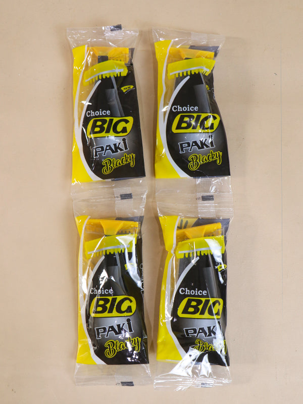 Pack Of 4 Big Paki Blacky Disposable Razor